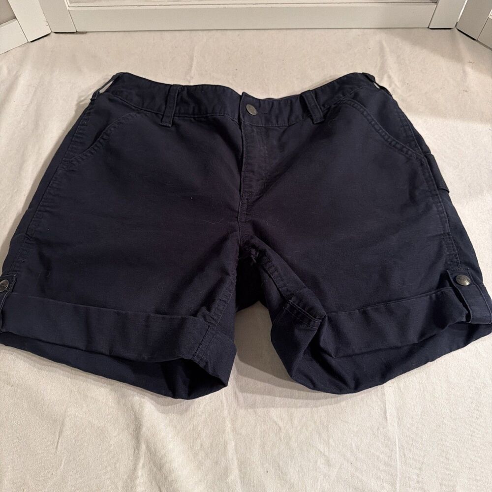 Carhartt Ashland Shorts Women’s Size 8 ECU Navy Blue
